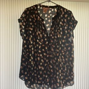 EUC Ladies sleeveless sheer blouse